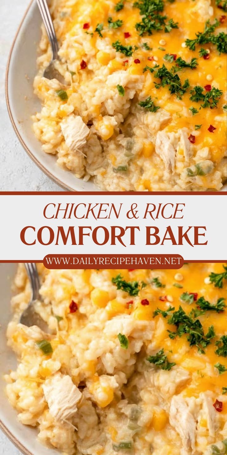 Wholesome Chicken & Rice Comfort Bake 🍲