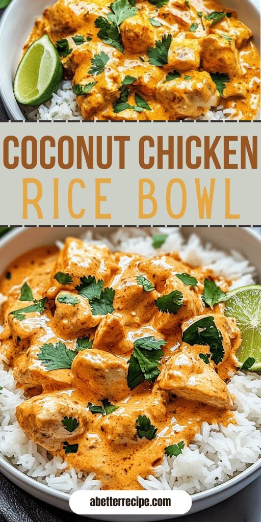 Easy Coconut Chicken Rice Bowl Recipe