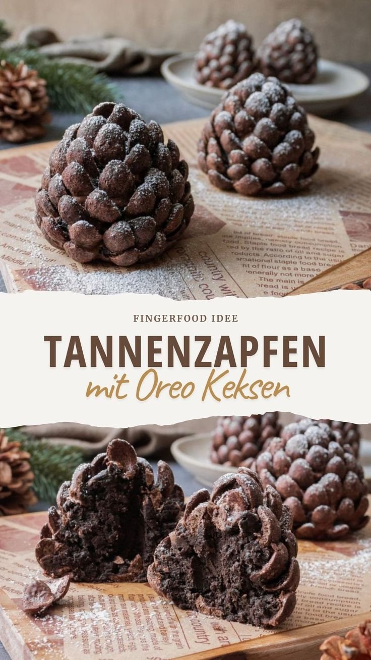 Essbare Tannenzapfen mit Oreo Keksen