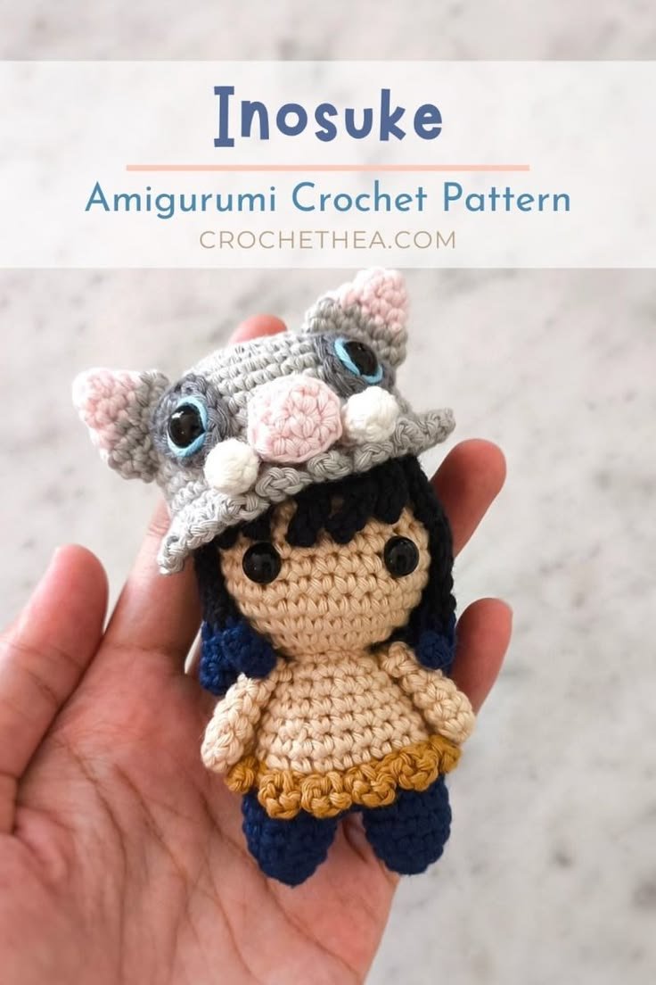 Free crochet pattern Inosuke amigurumi