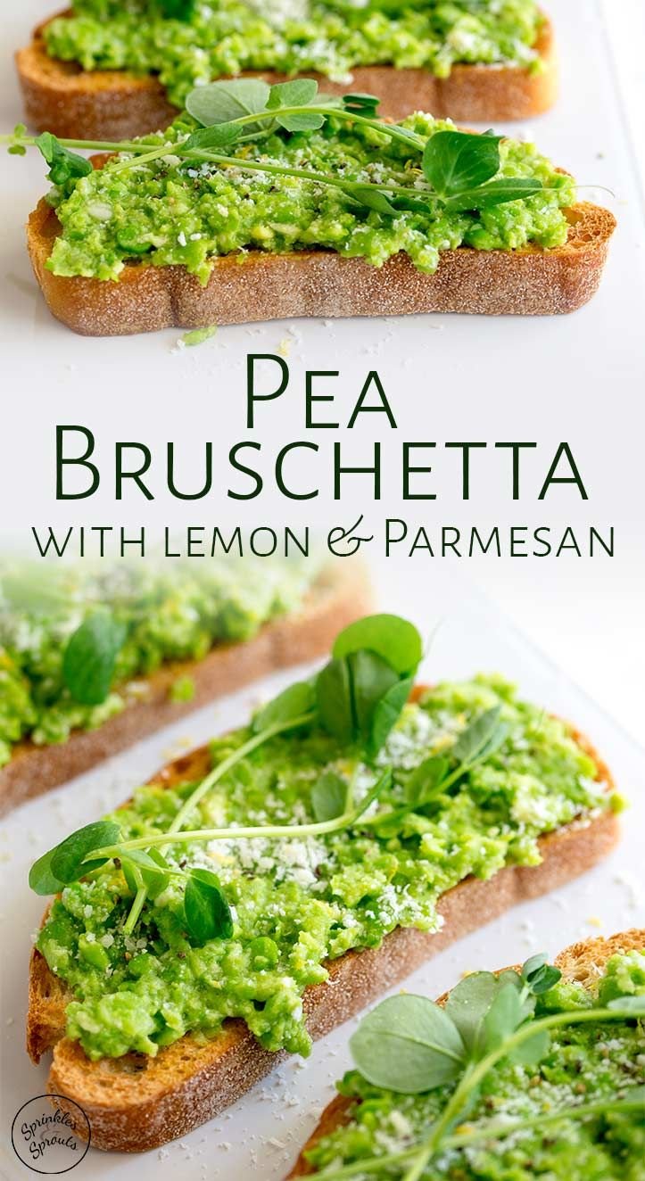 Pea Bruschetta