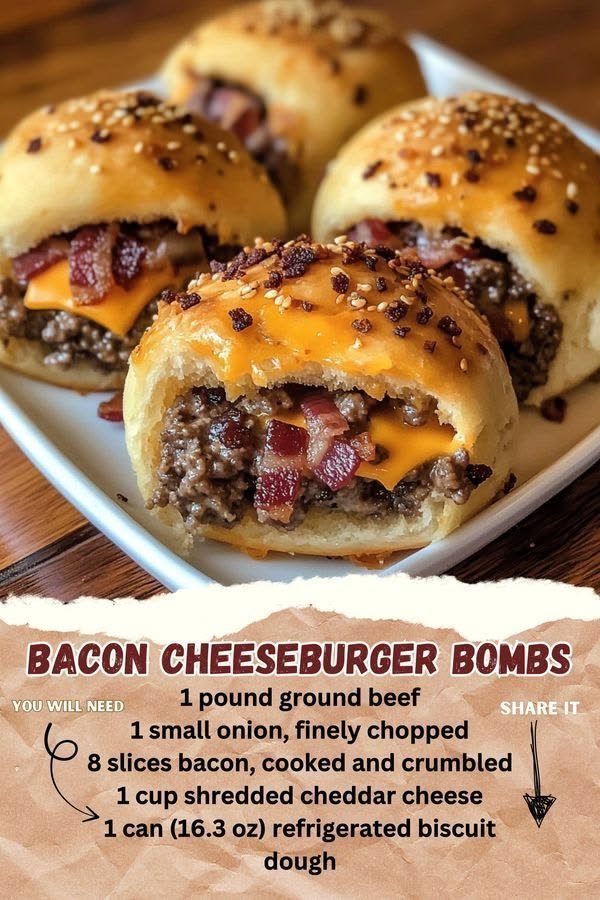 Bacon Cheeseburger Bombs