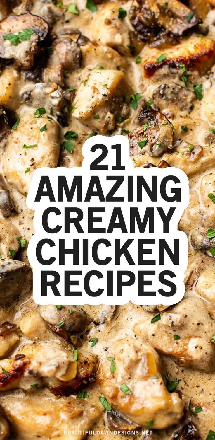 Creamy Chicken Stroganoff - 21 Amazing Creamy Chicken Recipes