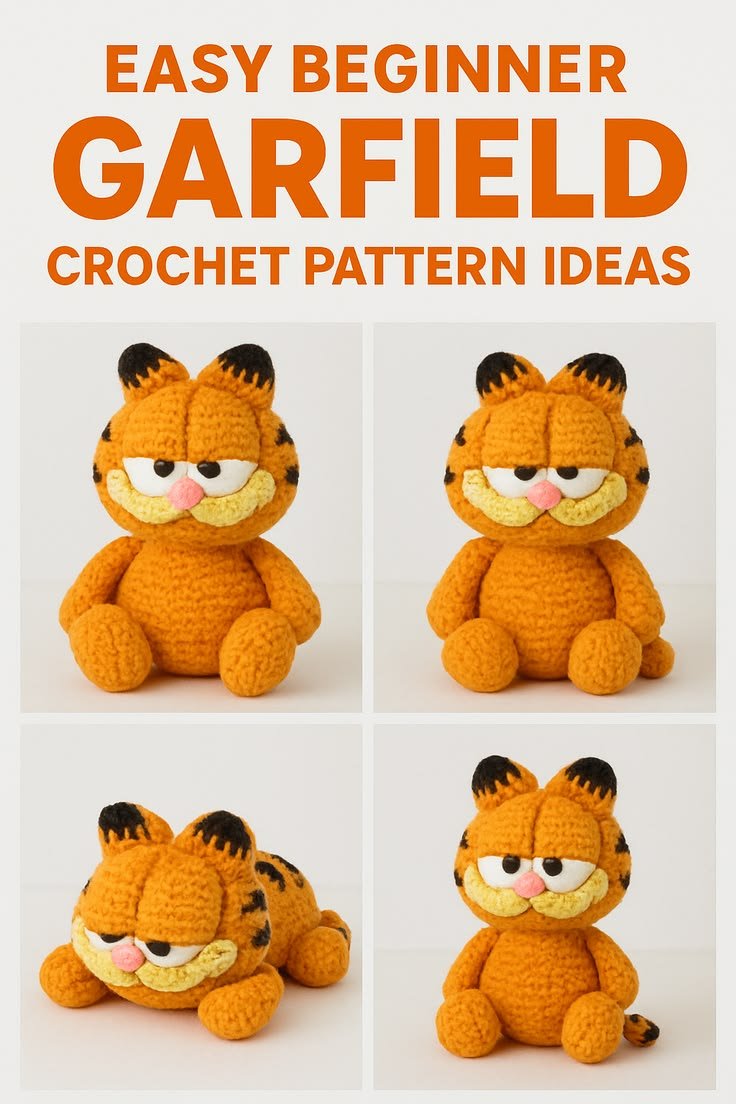 Easy Beginner Garfield Crochet Patterns