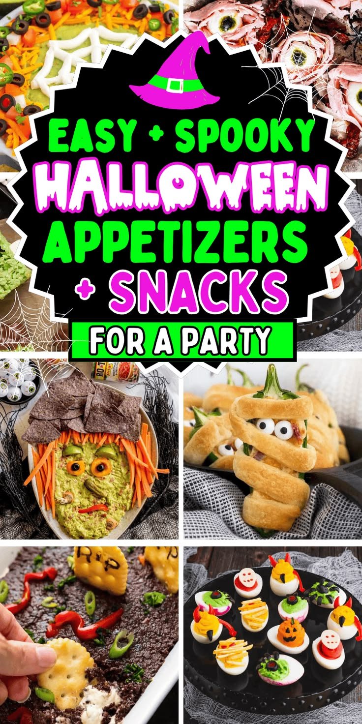 50 Fun Halloween Appetizers: Spooktacular Party Food Ideas for a Crowd