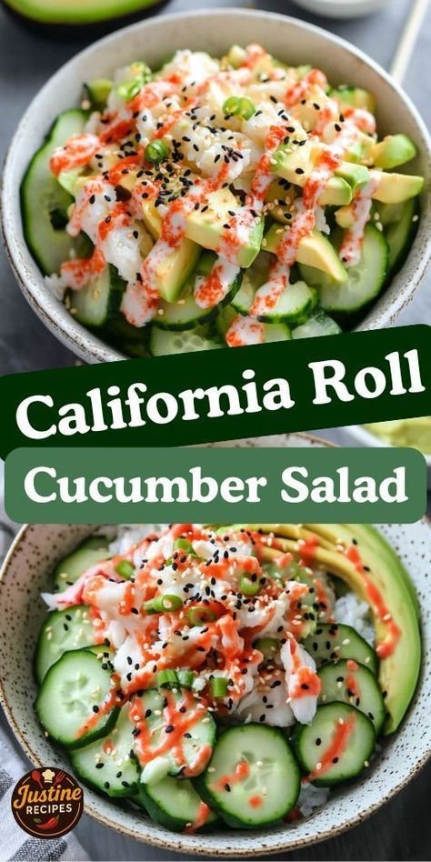California Roll Cucumber Salad