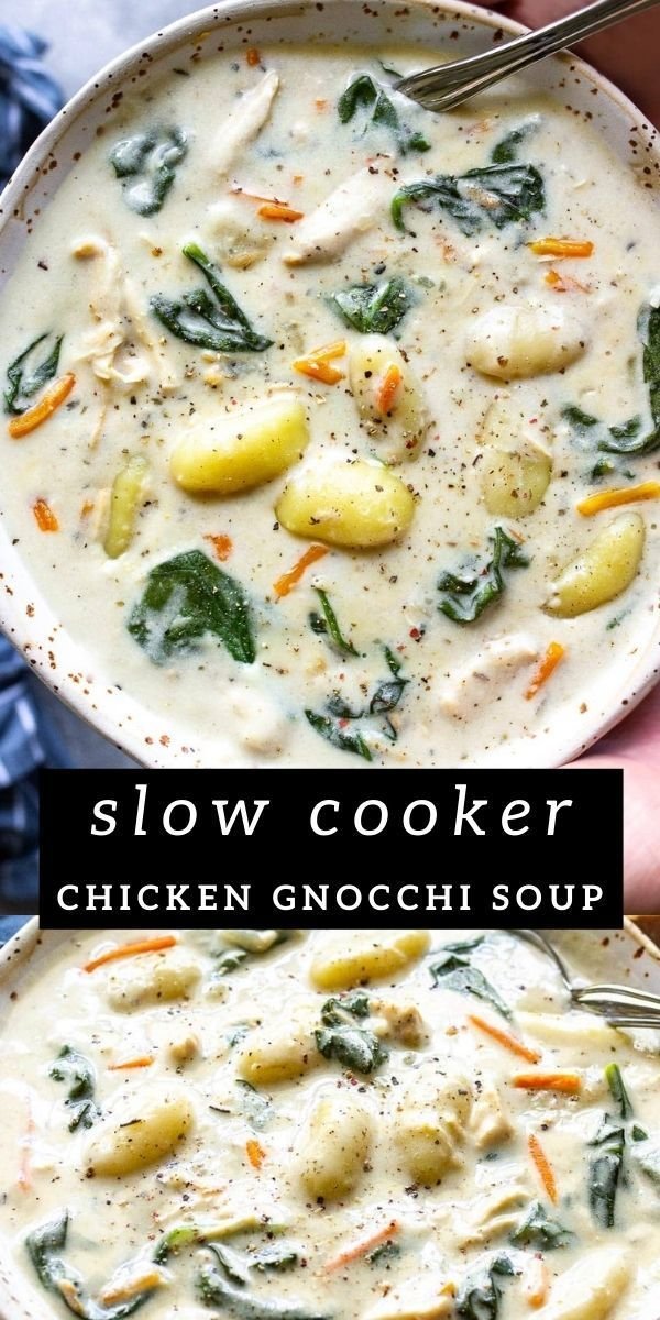 Slow Cooker Chicken Gnocchi Soup