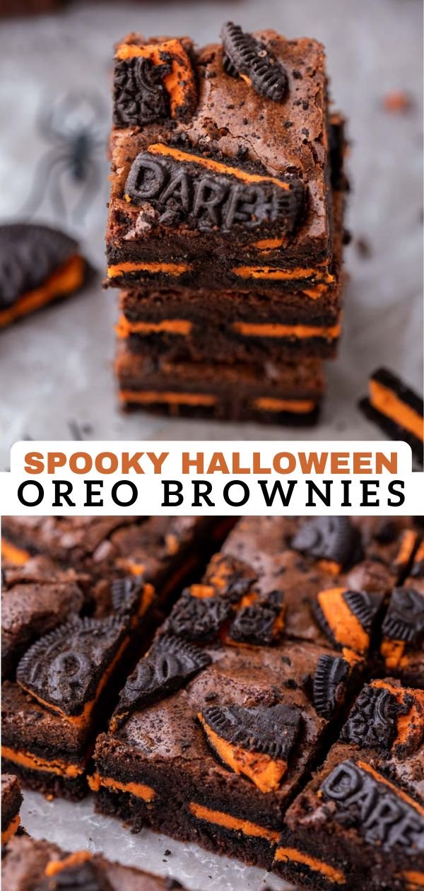 The Best Halloween Oreo Brownies Recipe for Halloween!