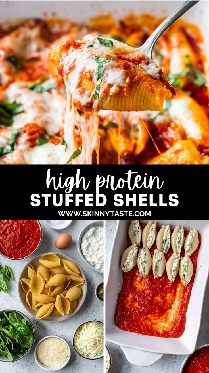 Cottage Cheese Stuffed Shells
