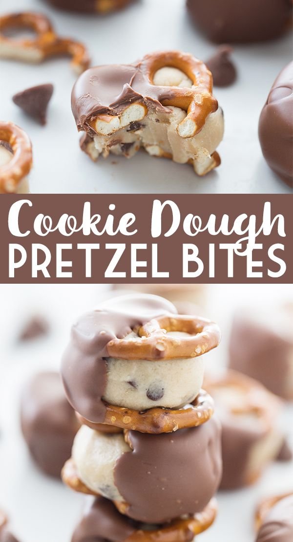 Cookie Dough Pretzel Bites
