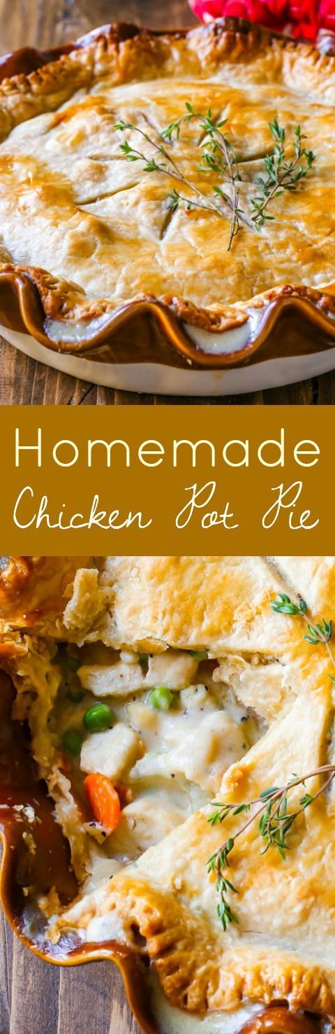 Classic Chicken Pot Pie in Cast Iron Skillet Recipe | Gourmet chicken pot pie recipe, Chicken pot pie with fresh vegetables, Homemade chicken pot pie with potatoes