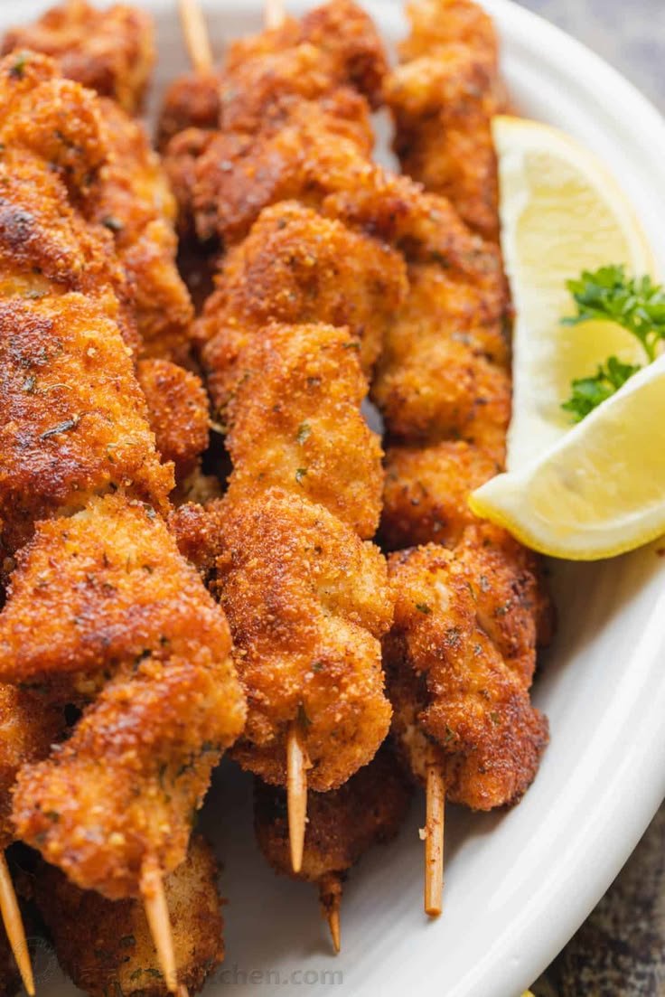 Breaded Chicken Skewers