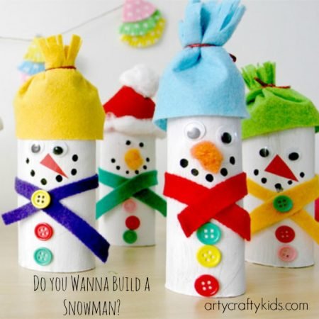 Paper Roll Snowman