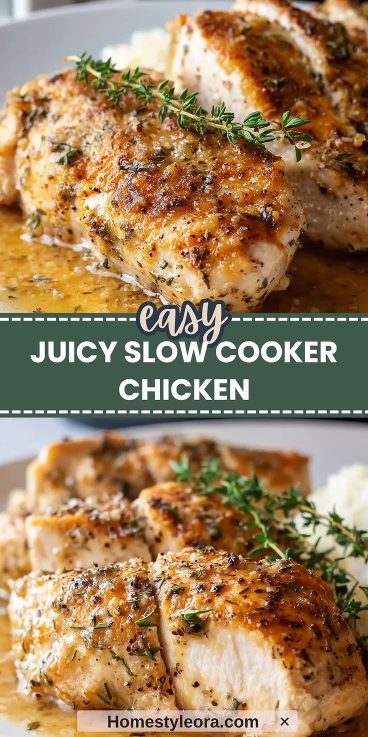 Make Slow Cooker Chicken Breast Super Juicy Every Time