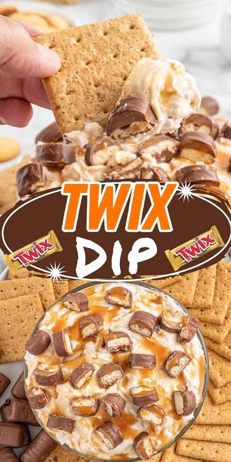 Twix Dip Recipe - Quick and Delicious Appetizer | How to make Twix dip, Twix dessert dip, We dip