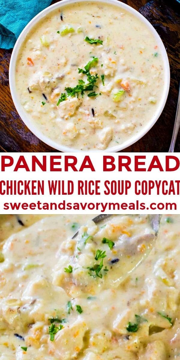 Panera Bread Chicken Wild Rice Soup Copycat