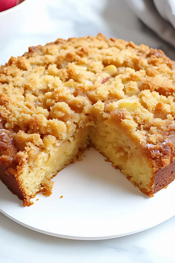 Gâteau crumble aux pommes | Recette | Crumble cake pomme, Gâteau aux pommes crumble, Cake aux pommes ig bas