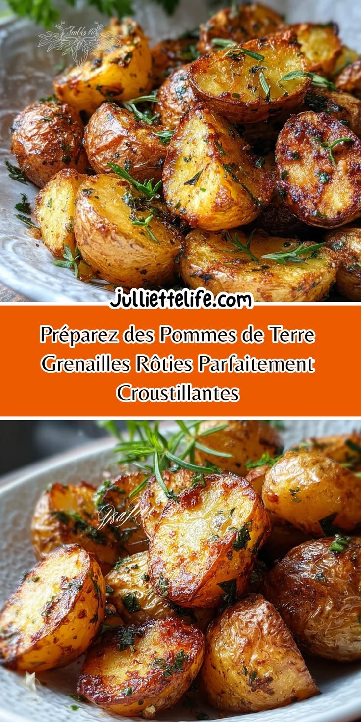 Préparez des Pommes de Terre Grenailles Rôties Parfaitement Croustillantes