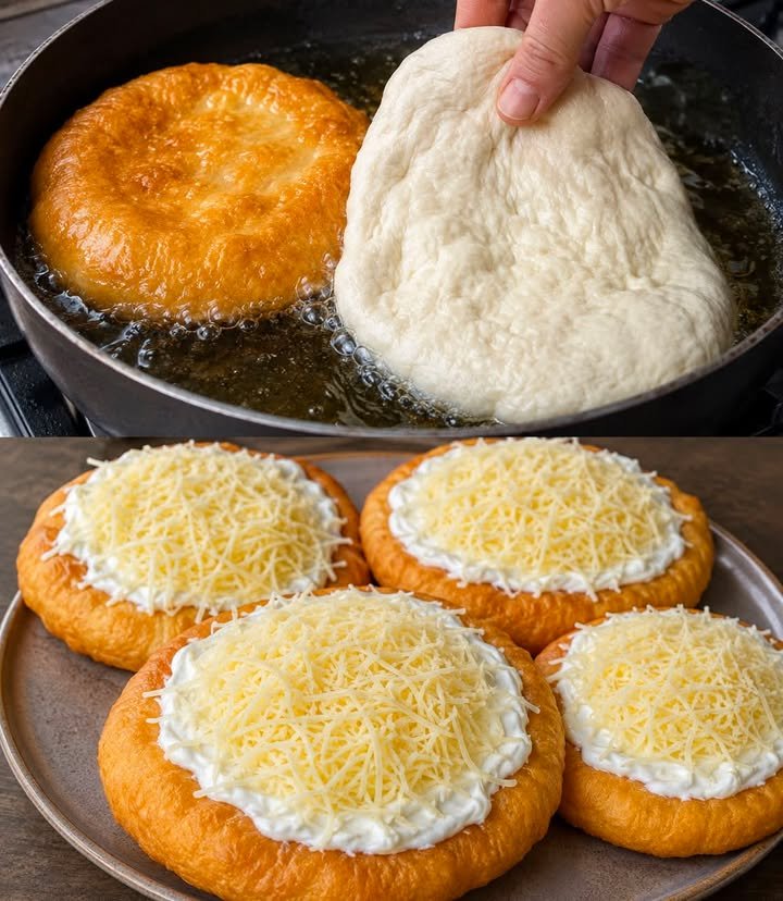 Ungarische Langos in 10 Minuten