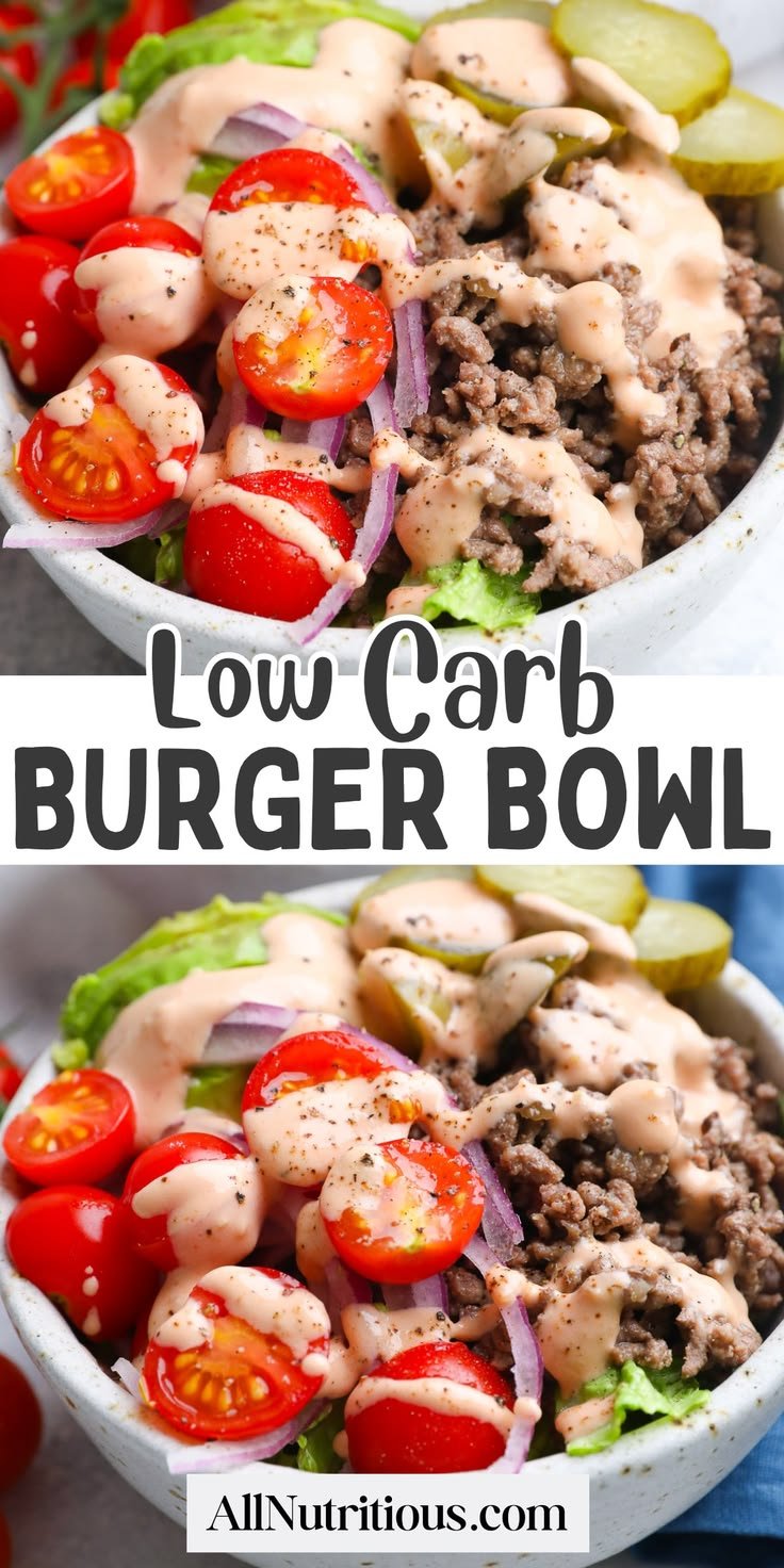Burger in a Bowl - The Low Carb Option!