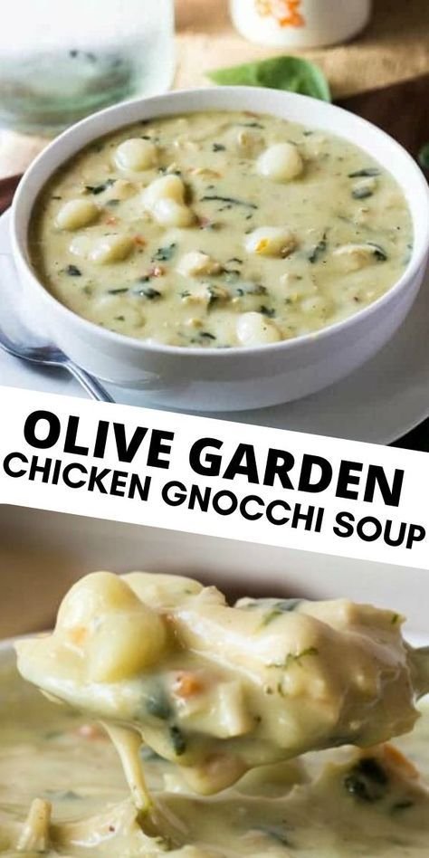 Olive Garden Chicken Gnocchi Soup
