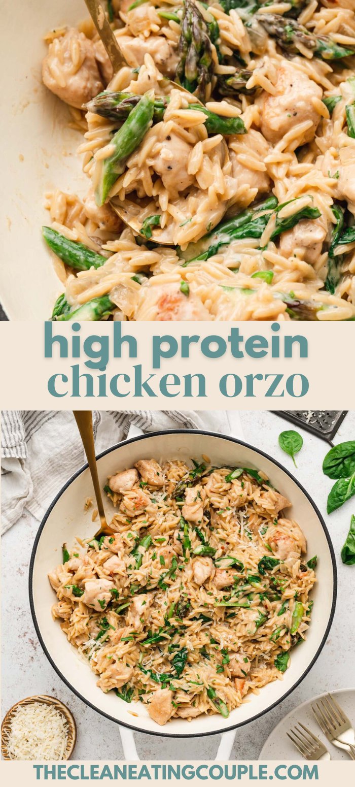 High Protein Chicken Orzo