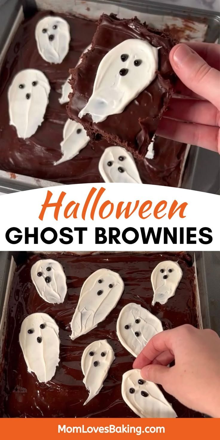 Halloween Ghost Brownies
