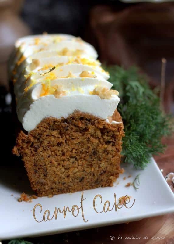 Le Carrot cake ou Gâteau aux Carottes Anglo Saxon