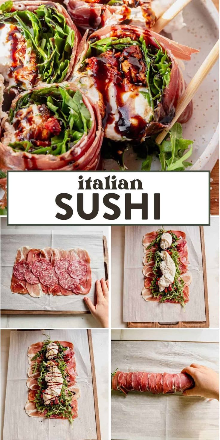 Italian Sushi (Prosciutto and Burrata Appetizer)