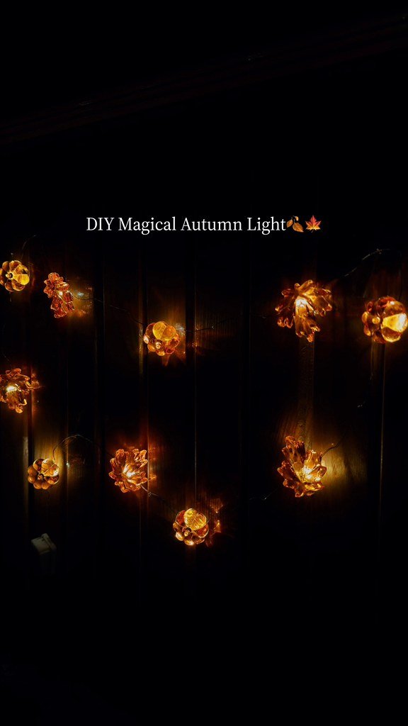 DIY Magical Autumn Light🍂🍁 #diy #magical #handmade #craftideas #creative #AutumnVibes #FallDecor #roomdecor