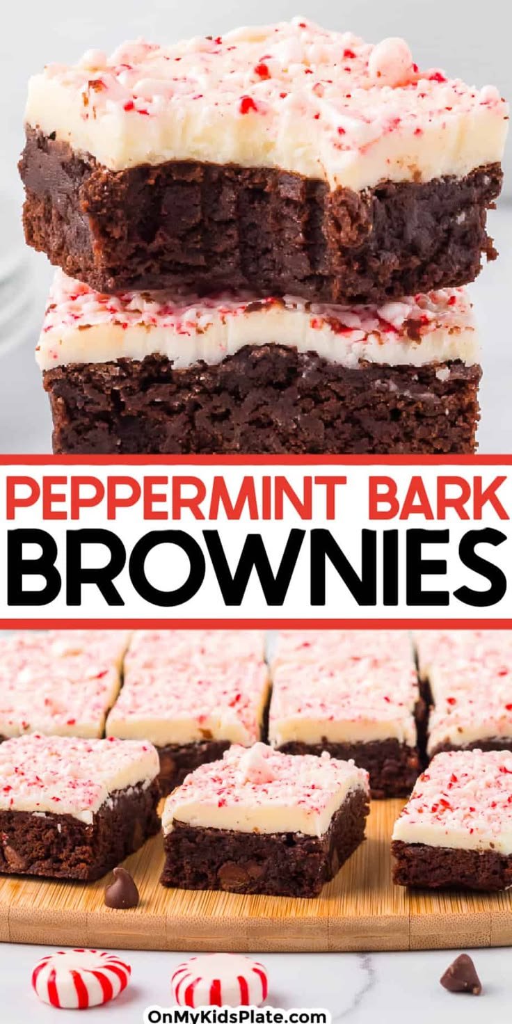 Peppermint Bark Brownies