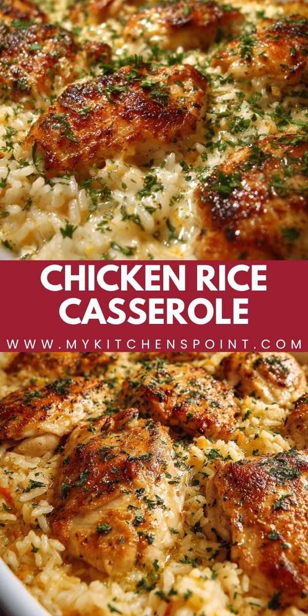 5-Ingredient Campbell's Chicken and Rice Casserole