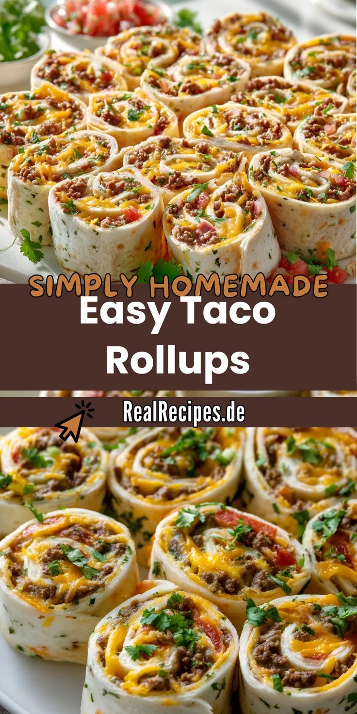 Einfaches Rezept Für Taco Rollups Mit Frischem Belag