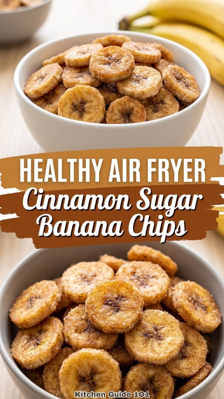 Cinnamon Sugar Banana Chips