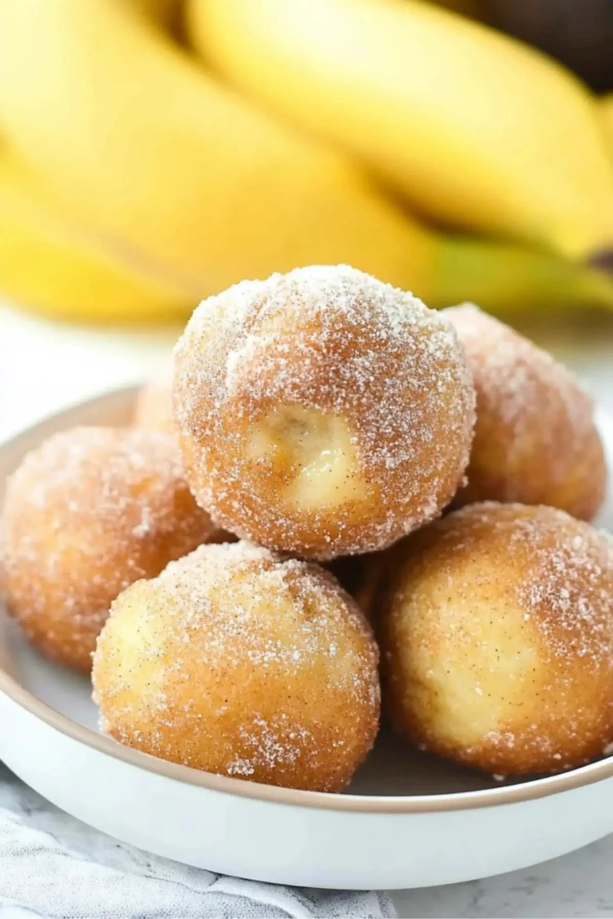 Easy 2-Ingredient Banana Donut Holes