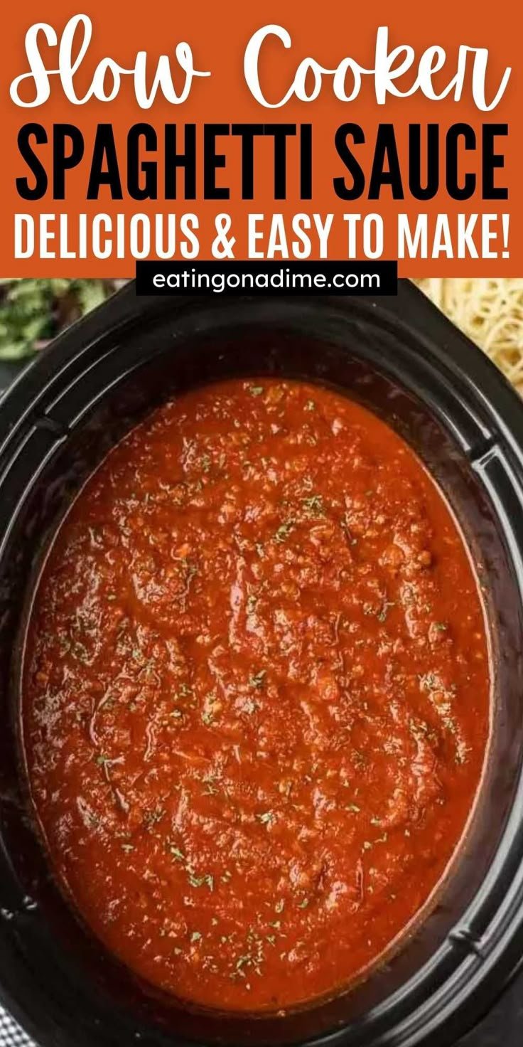 Best Crockpot Spaghetti Sauce Recipe