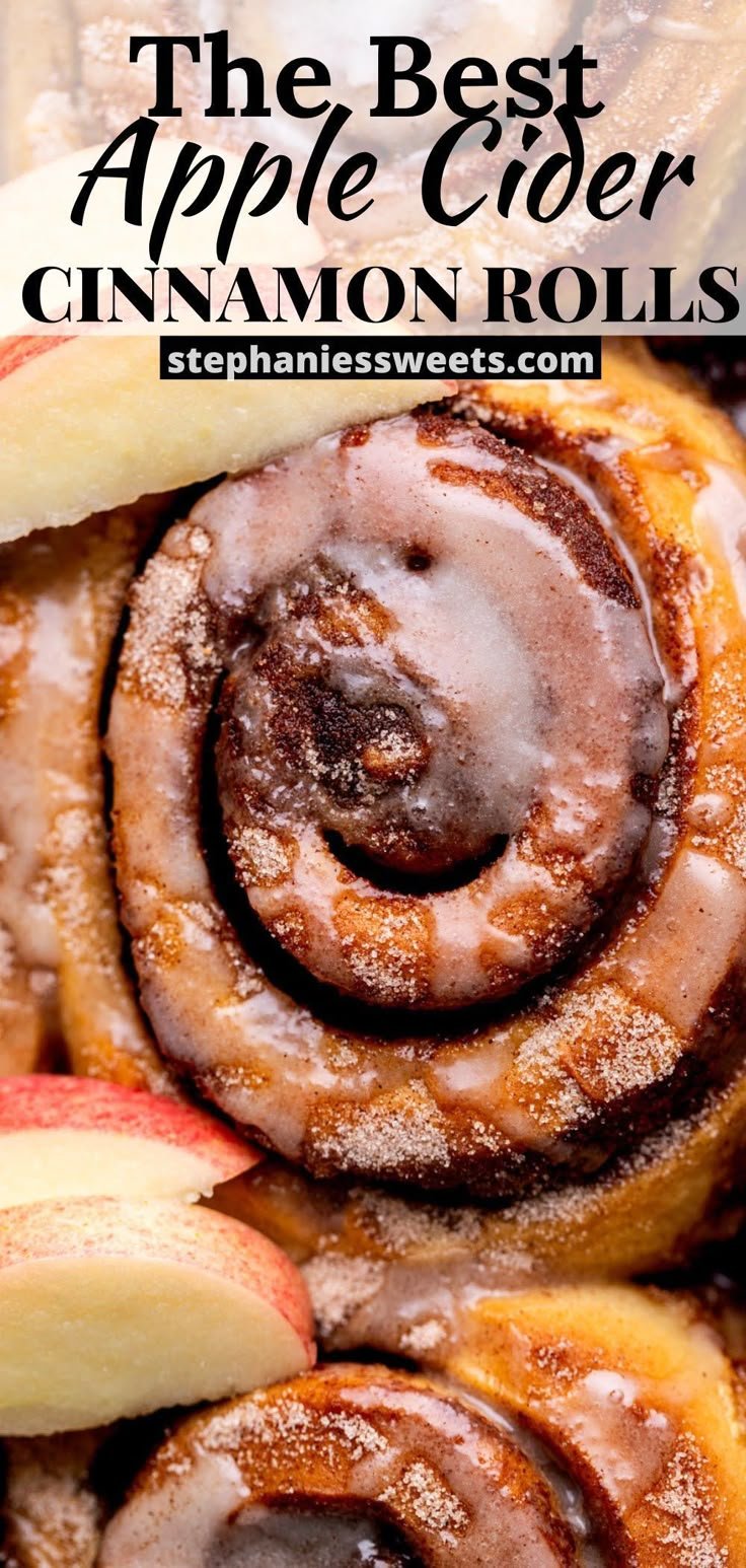 Apple Cider Cinnamon Rolls