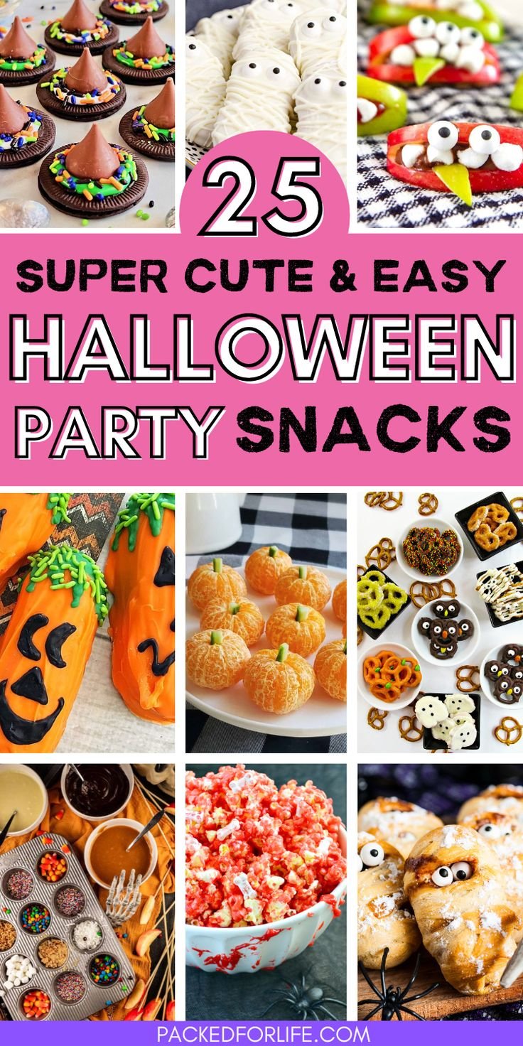 Fun Halloween Food Ideas for Snacks, Appetizers, Finger Foods for Your Halloween Party