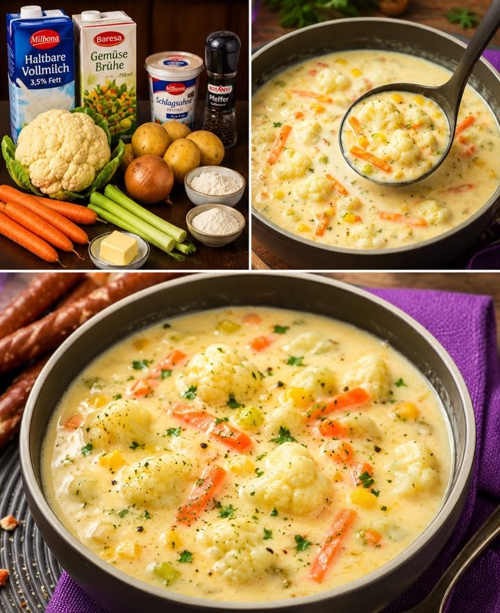 Superschnelle Blumenkohlsuppe – Einfach & Cremig