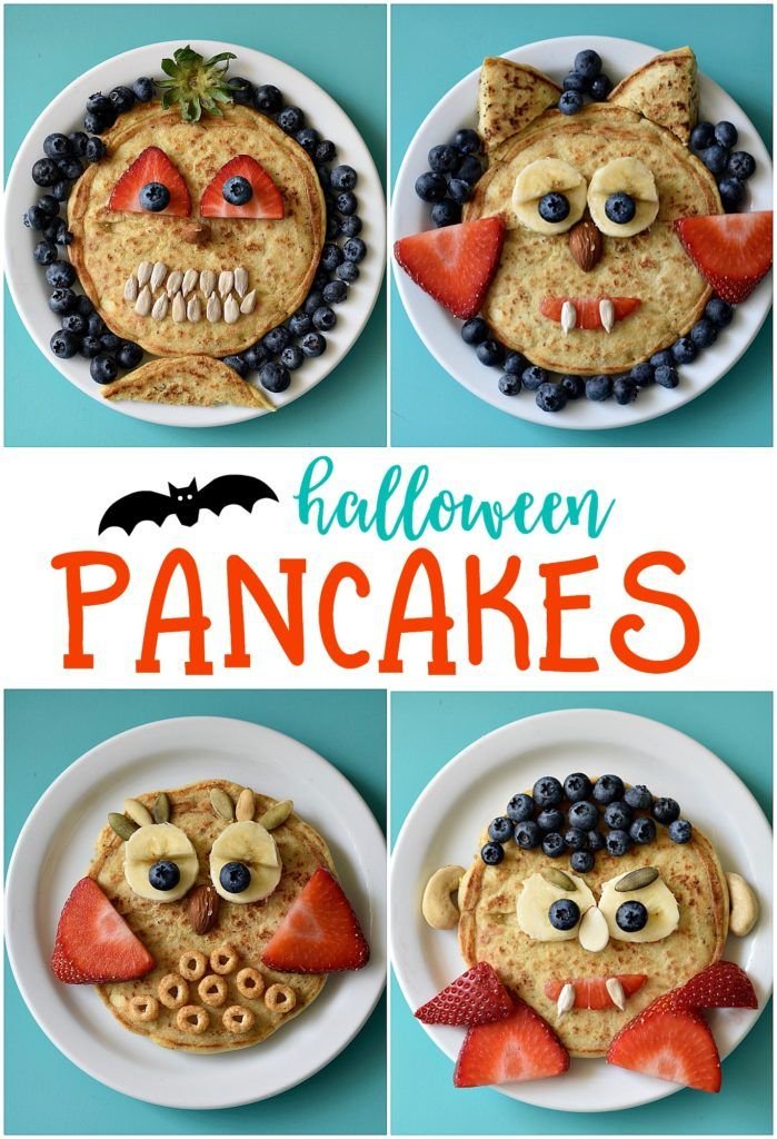 Halloween Pancakes - Fork and Beans