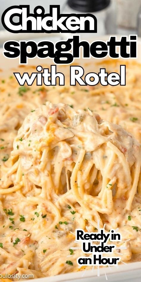 Chicken Spaghetti with Rotel