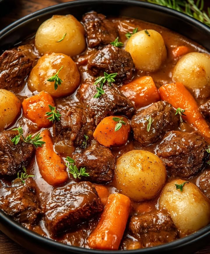 Ragoût de Bœuf aux Légumes, façon traditionnelle et fondante