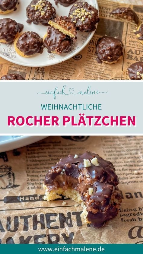 Diese Rocher-Weihnachtsplätzchen sind perfekt für die Weihnachtszeit. Die Kombination aus knusprigen Keks, cremiger Noug… | Kekse weihnachten vom blech, Plätzchenrezepte weihnachten, Alte plätzchenrezepte
