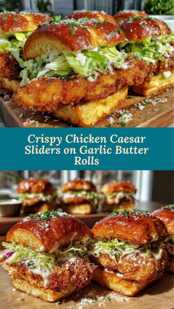 Crispy Chicken Caesar Sliders