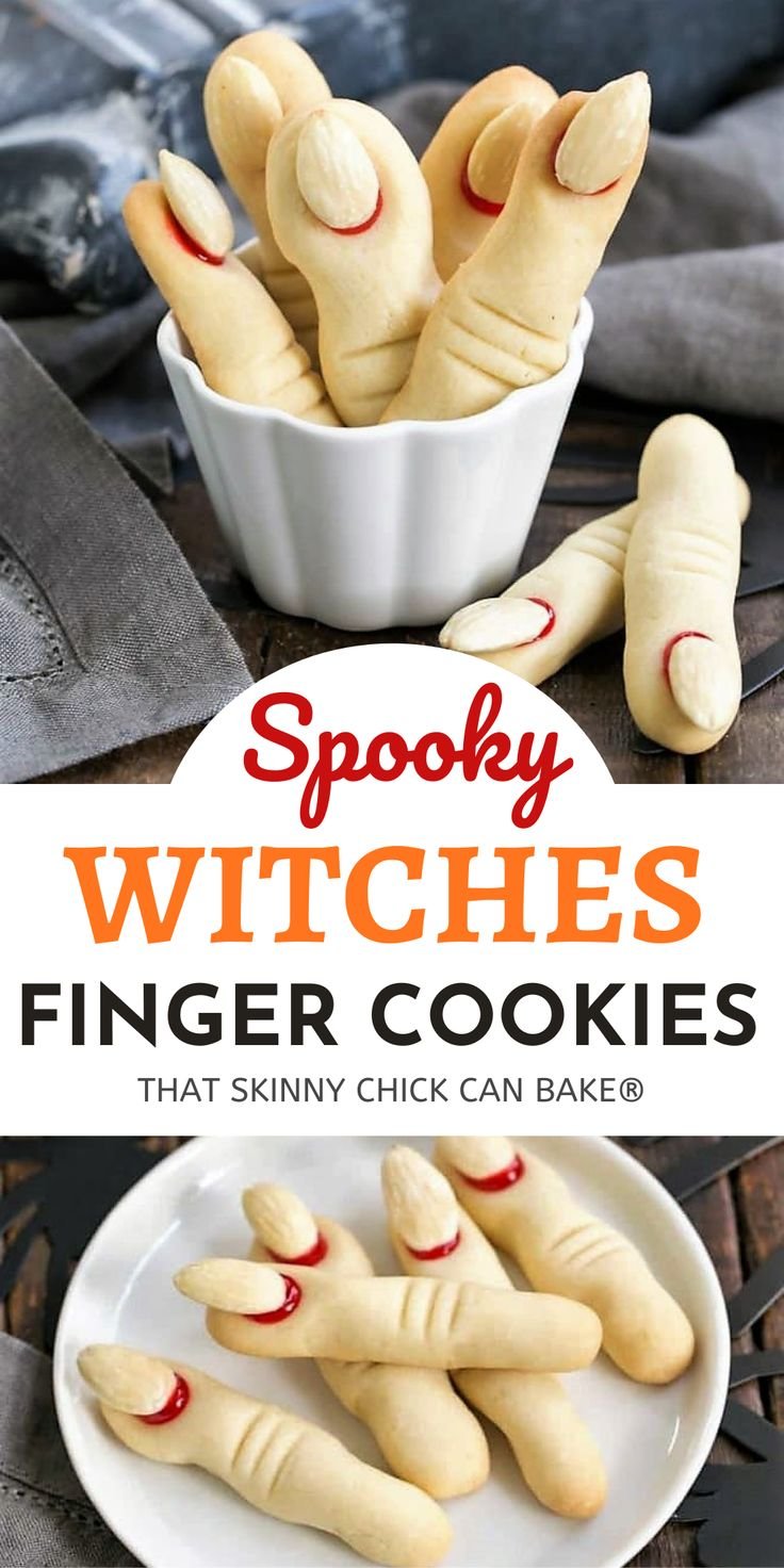 Witches Fingers Cookies for Halloween