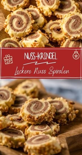Mürbe Nusskringel Plätzchen - leckere Butterplätzchen zum Verlieben