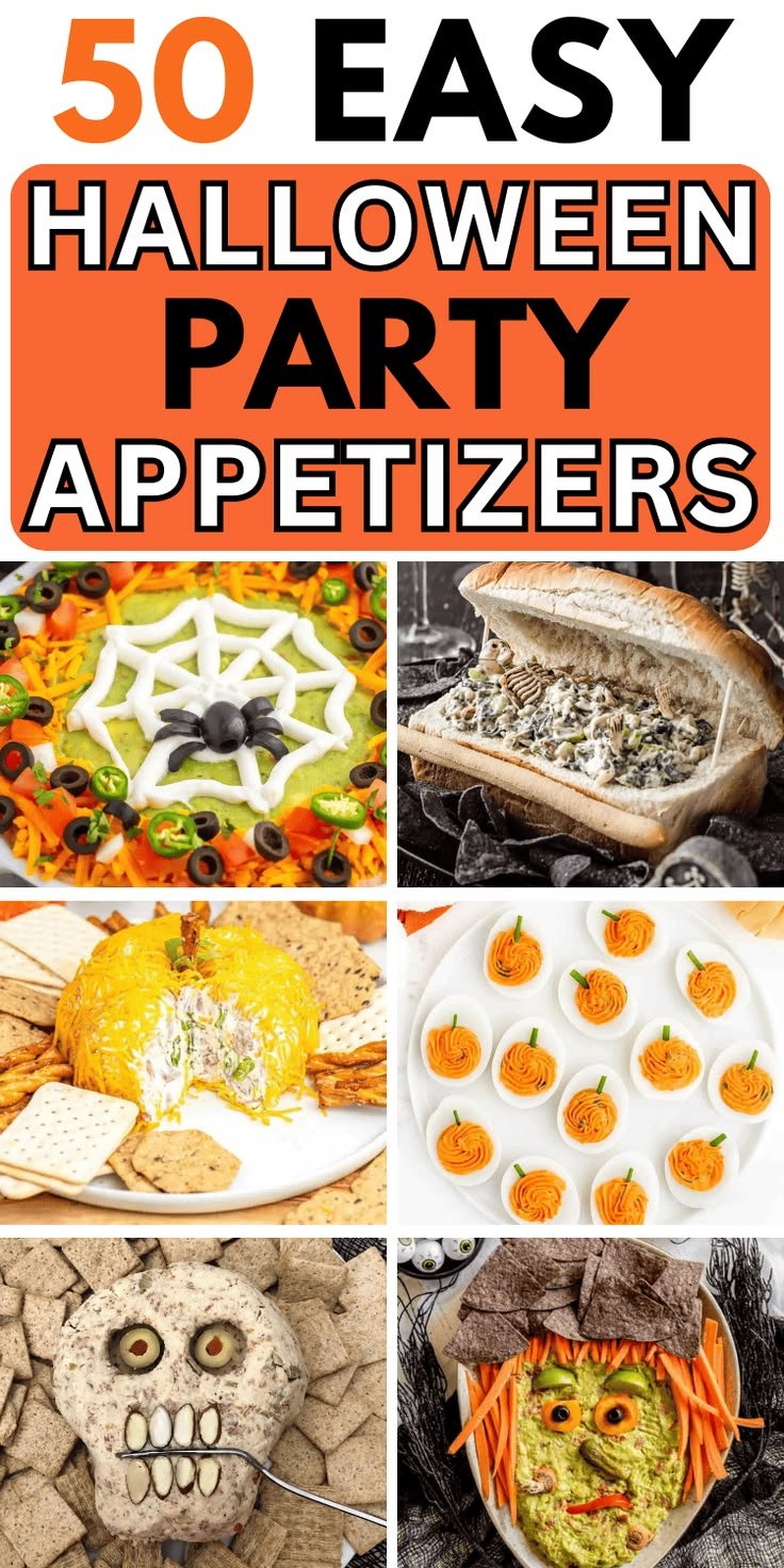 50 Fun Halloween Appetizers: Spooktacular Party Food Ideas for a Crowd