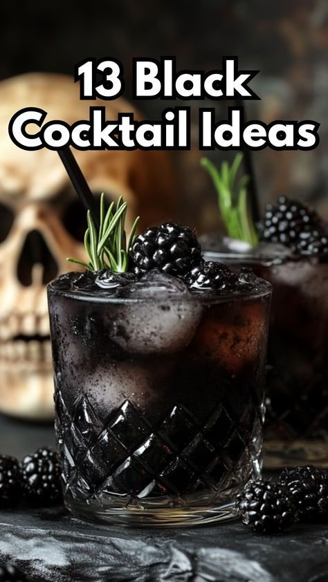 18 Must-Try Black Cocktails for Halloween Parties