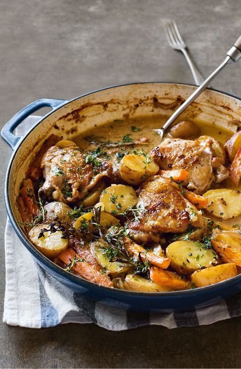 French-style chicken and potatoes
