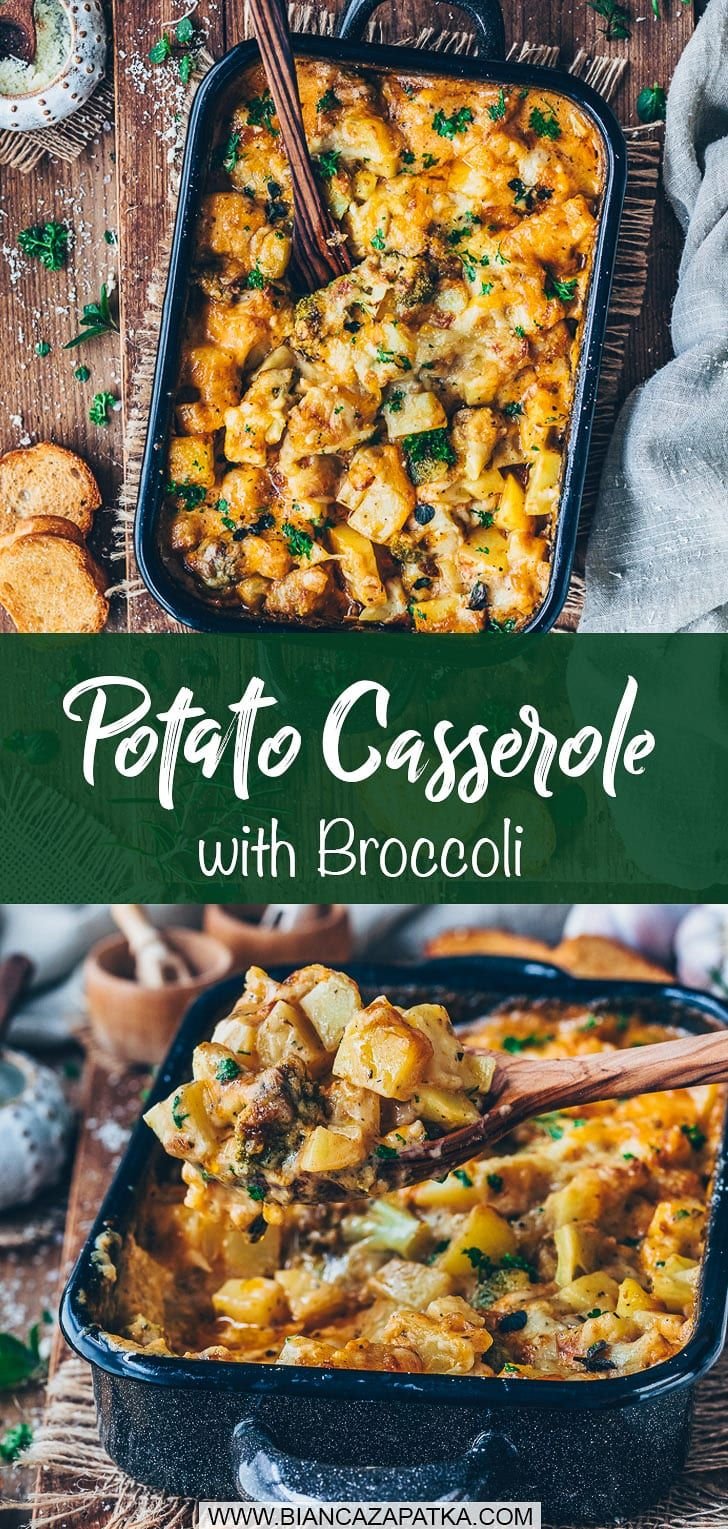 Potato Casserole with Broccoli | Potato casserole with vegetables, Vegetarian baked dishes, Potatoes with veggies